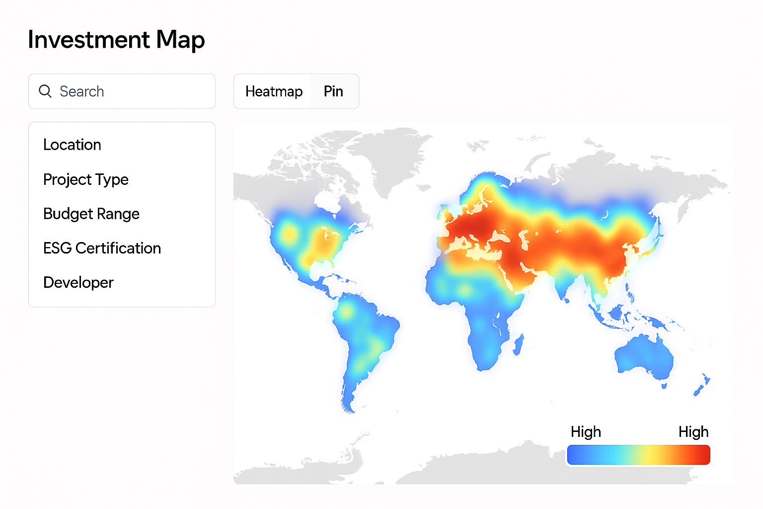 INVESTMENT HEATMAP VIEW